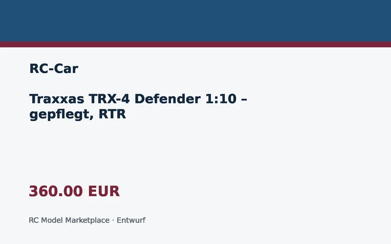 Traxxas TRX-4 Defender 1:10 – gepflegt, RTR