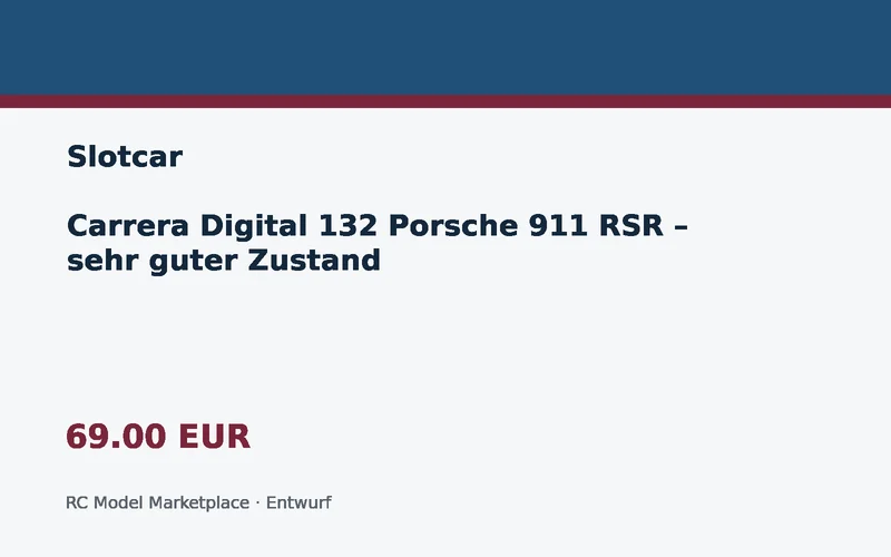 Carrera Digital 132 Porsche 911 RSR – sehr guter Zustand